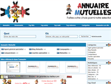 Tablet Screenshot of annuairemutuelles.com